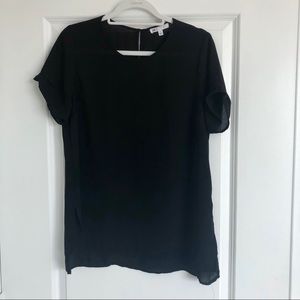 Black Short Sleeve Blouse